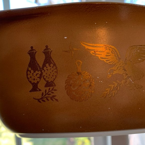 Pyrex Vintage 1960s Early American #043 Dish w Lid - Picture 13 of 16